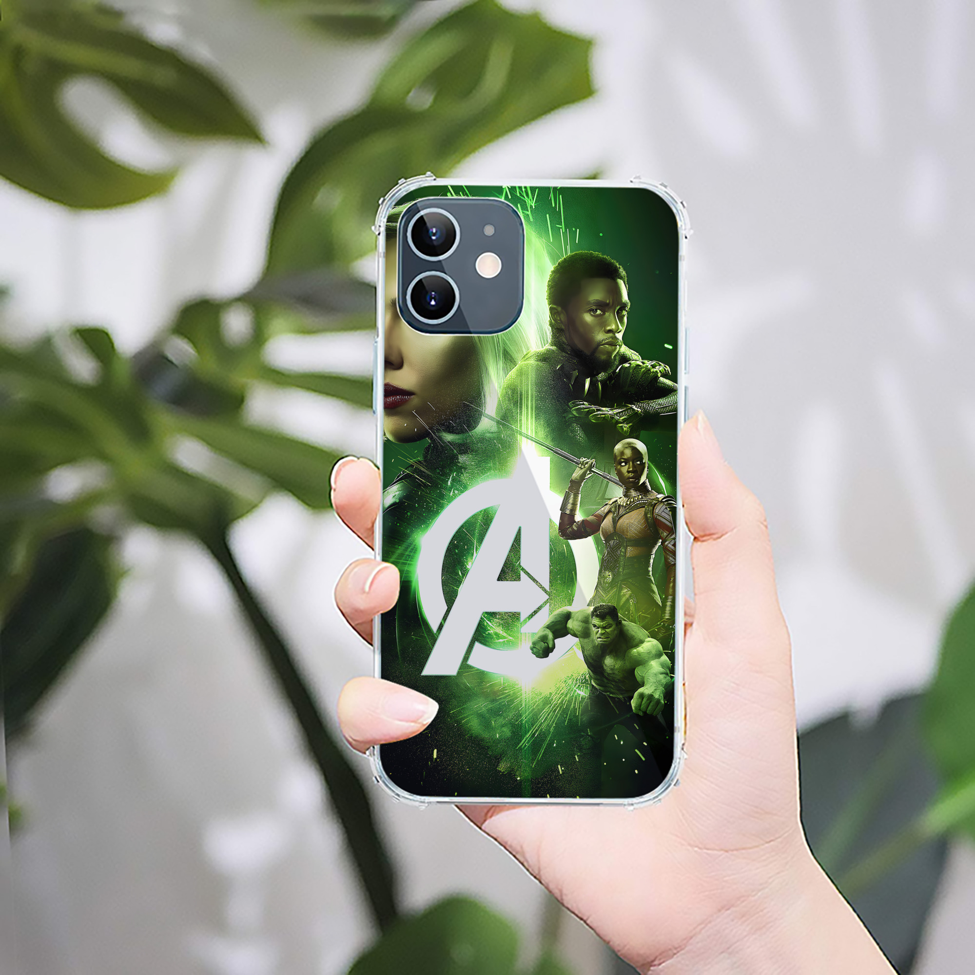 （画像用） アベンジャーズ The Avengers 【iPhone 12シリーズ対応】透明スマホケース（クリアソフトケース）